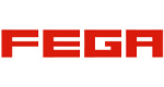 FEGA czerwone logo na białym tle